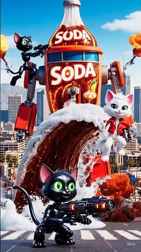 #sodabattle #losangelesshorts #usaanimation #funnycatsanimation#shorts