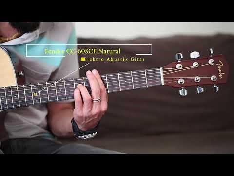 Fender CC 60SCE Natural Electric Acoustic Guitar