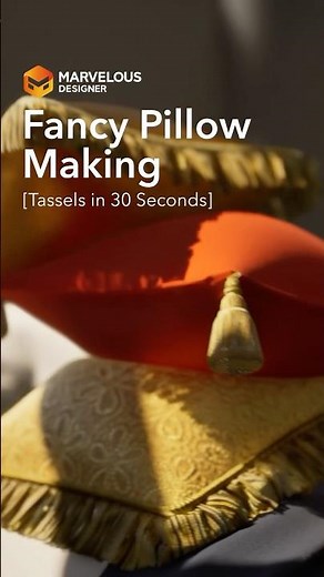 Improve your interiors! Use Marvelous Designer for pillows to create comfy environments. #tutorial