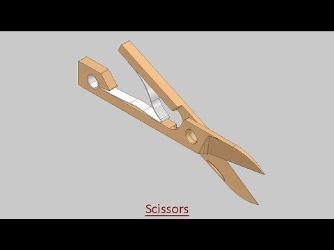 Scissors-Spring Loaded (Video Tutorial) Autodesk Inventor