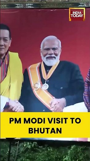 Posters of PM Modi Displayed in Thimphu Ahead of His State Visit to Bhutan on Nov 11-12