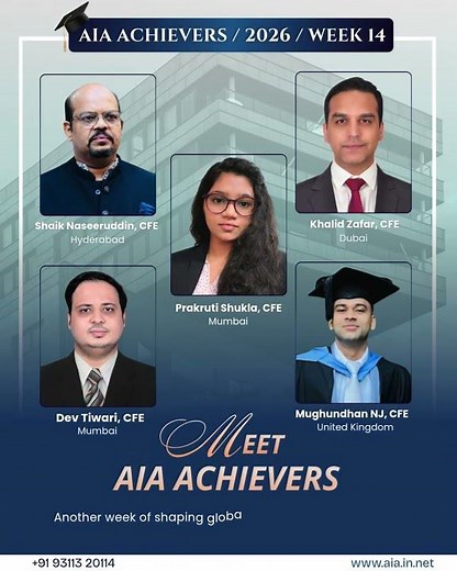 Presenting AIA Weekly Achievers | 2026 | Week 14 🎊