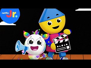 Superhero Charlie | Charlie's Colorforms City: Mighty Movie Adventures | Netflix Jr