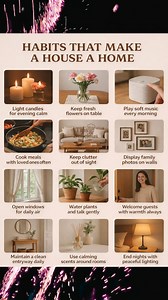 A home isn’t built—it’s felt 🏡🤍 Soft lighting, shared meals, calm sounds, and warmth for everyone who enters. These little rituals turn walls into comfort and space into sanctuary. What makes your house feel like home? #CozyHome #IntentionalLiving #WarmSpaces #HomeRituals #SlowLiving #MindfulHome #EverydayComfort #HomeVibes | Tips & Delicious