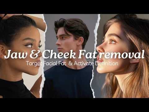 Jawline Definition & Cheek Fat Loss Subliminal 🧬✨ | Facial Fat Metabolism