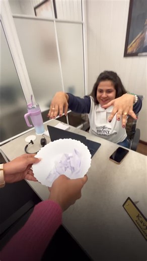 Guess who got who? SECRET SANTA RULES= no spoilers 🎄🤫 . . . . . #studyabroad #ikounselor #officereels #studyabroadlife #corporate #corporategifts #secretsanta #santa #christmas #goodvibes #festive #internationalstudents #funny [ office reels, secret Santa, Christmas vibes, new year vibes, 2026, corporate, office vibes, fun vibes, corporate fun, funny, trending audio] | IKounselor study abroad