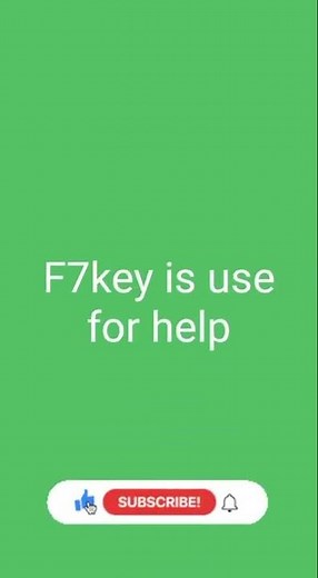 what is the use of F7 key?#computerandtlover #shorts #computer #f7 #technology #shortcutkeys