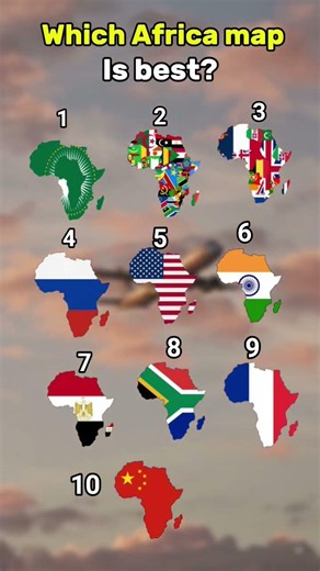 Which is Africa map is Best #geography #worldmap