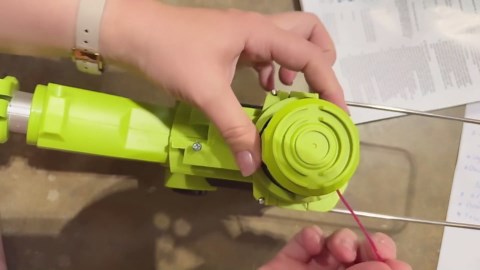 21V String Trimmer Cordless, Battery Powered, Electric Grass Trimmer with 2 x 2.0Ah Batteries, 12 Inch Trimmer and Edger with 4 Bonus Spools for Lawn, Garden