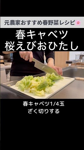 意外と絶品！春キャベツと桜えびのおひたし🦐