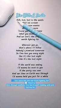 Easy English Karaoke | Die With A Smile – Sing & Learn English