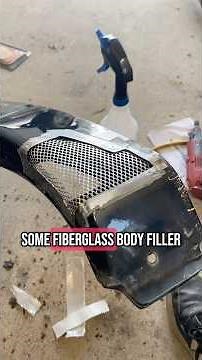 Fixing a rust hole with fiberglass?