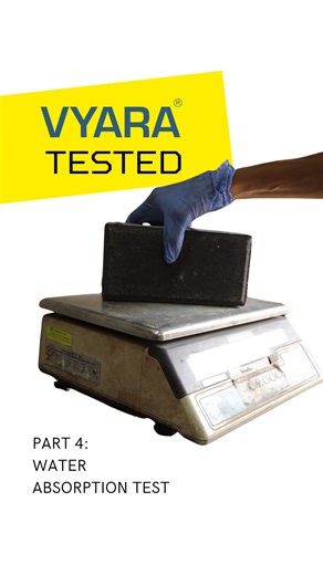 Vyara Tiles Limited on Instagram: "Low absorption. High reliability. Through strict water absorption testing, we ensure paving products that withstand moisture, load, and time across demanding environments. #vyaratiles #QualityTested #ManufacturingExcellence #pavertesting #waterabsorptiontest #BuiltToLast #ConcreteInnovation #PavingSolutions #InfrastructureIndia #makeinindia #ConstructionQuality #factoryprocess #EngineeredSurfaces"