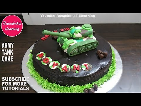 Army tank birthday chocolate cake design ideas decorating tutorial classes video