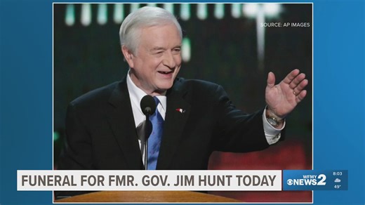 Funeral for former NC Gov. Jim Hunt today