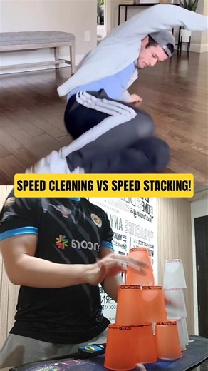 Speed Cleaning vs Speed Stacking!