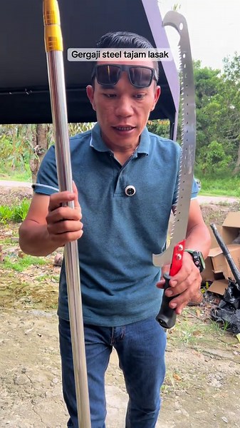 Gergaji Galah Steel Tajam untuk Pekerjaan Lasak