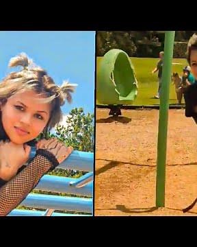 Havan flores playing at the park - Danger force