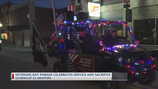 Grafton residents celebrate Veterans Day despite chilly temperatures