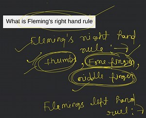 What is Fleming's right hand rule... | Filo