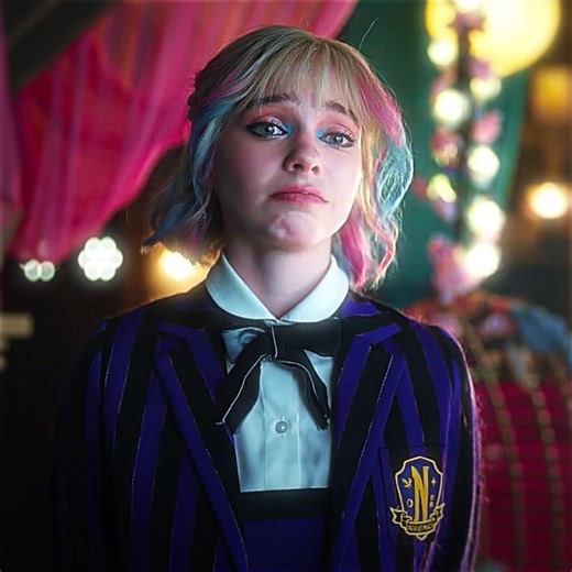 Enid’s Shift from Sad to Happy 😳 #wednesday #shorts