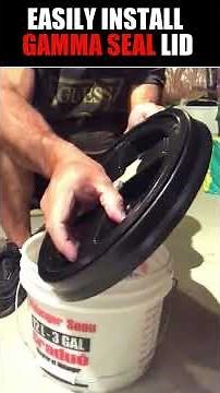 GAMMA SEAL LID (EASY WAY) INSTALLATION #shorts
