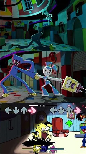 Friday Night Funkin' Game just got WILDER with Spongebob x Blue Patrick Star vs Huggy Wuggy