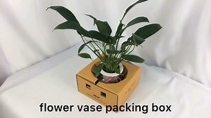 Customizable Paper Vase and Florist Box for Delivery for Stylish Floral Arrangements