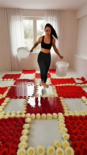 The Final Rose Epoxy Floor Reveal Is Insane#shorts #viralshorts