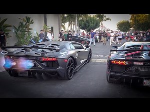 CRAZY FLAMES Lamborghini Aventador SVJ w/ Gintani Exhaust!! 🔥