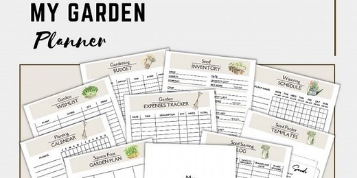 Printable Vegetable Garden Planner-Little Sprouts Learning