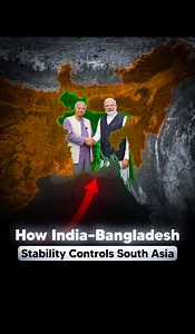 How India–Bangladesh Stability Controls South Asia India–Bangladesh stability decides trade, security, and power balance of South Asia. One unrest can shake the entire region. #factmine #knowledge #viral #trending #amazingfacts #india #bangladesh #southasia #geopolitics #fact2fact #SiliguriCorridor #northeast #reels #Naturalfacts | Natural Facts