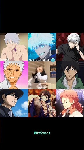 Masked Characters Carry Anime 😤 #anime #animeedit #gojo #kakashi #obito #inosuke