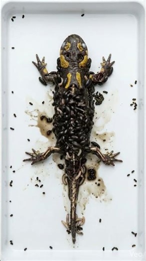 Scientific Breakdown from Fresh Specimen to Skeleton #insects #decomposition