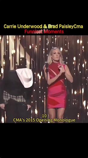 Brad Paisley and Carrie Underwood CMA Awards comedy moments