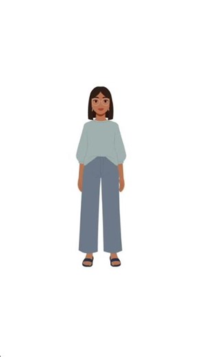 [Adobe Animate] Character Rotation Animated Test! (Sped Up) [Shorts Version] #adobeanimate #shorts