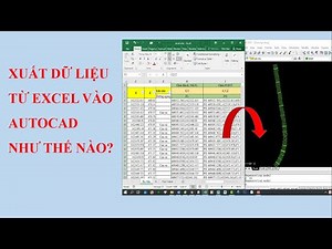 Export data from Excel to Autocad | Van Dinh Son