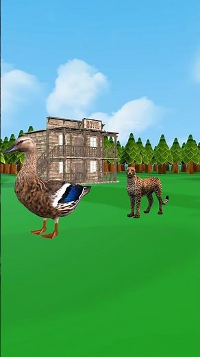 Learn Wild Animals Running Race Video For Kids - Learn Animals Names & Sounds For Children