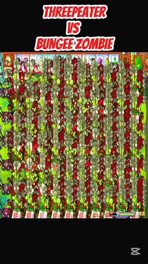 *THREEPEATER VS BUNGEE ZOMBIE*#shorts #short #pvz #youtubeshorts #shortvideo #pvzfusion #gaming