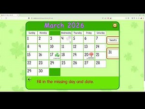 Starfall Daily Calendar - March 31, 2026 (Last Day of March)