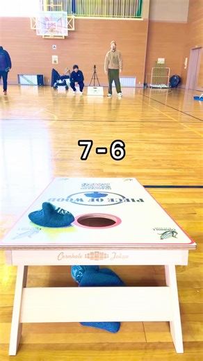 Let's all play cornhole!！ #cornhole #コーンホール
