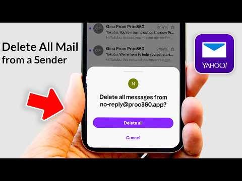 How to Delete All Mail from a Sender in Yahoo App (Android/iPhone)
