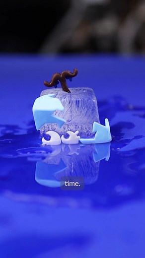 15K views · 41 reactions | Real Ice + Clay = My Epic Ice Fruit! I combined polymer clay details with real ice to make this frozen masterpiece. Drilled a hole in the ice, stuck the fruit tip inside, and voila: the ultimate Ice Fruit! Watch it melt and shine. #BloxFruits #IceFruit #shorts #clayclaim | ClayClaim | Facebook