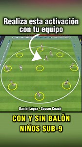 ✅ Activación para niños #futbol #soccer #football #grassrootsfootball #grassroots | Daniel López - Soccer Coach