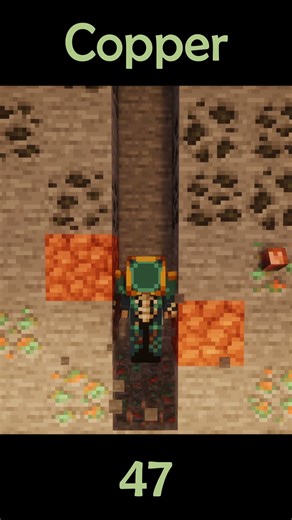 The best height to farm each ore in the overworld #minecraft #gaming