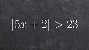 Solving an absolute value inequality