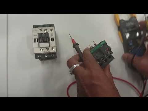 Contactor and overload relay कोसे मल्टीमीटर से चेक करते हैं हिंदी में सेखे l @MBMK Elec- learning