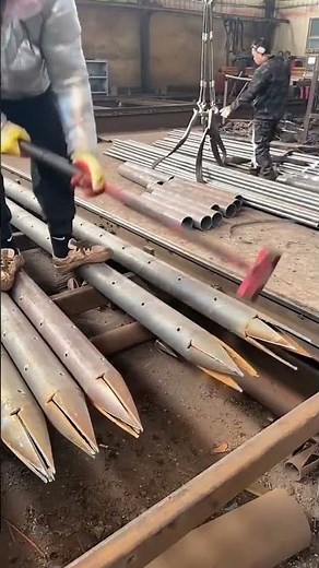 Making process of grouting steel pipe tip