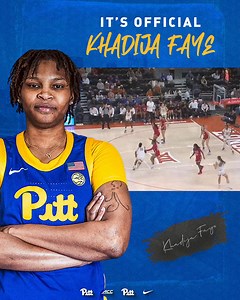 1.2K views · 42 reactions | Welcome to the Steel City, Khadija Faye Let’s get to work  Read more: pittsburghpanthers.com/news/2024/5/6/womens-basketball-panthers-add-transfer-forward-khadija-faye.aspx #H2P // #BeDifferent | Pitt Women's Basketball | Facebook