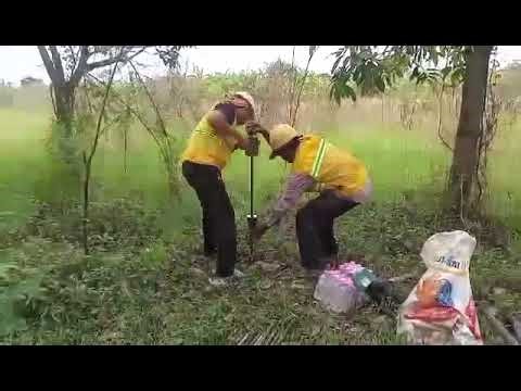 DCP (Dynamic Cone Penetrometer) soil test